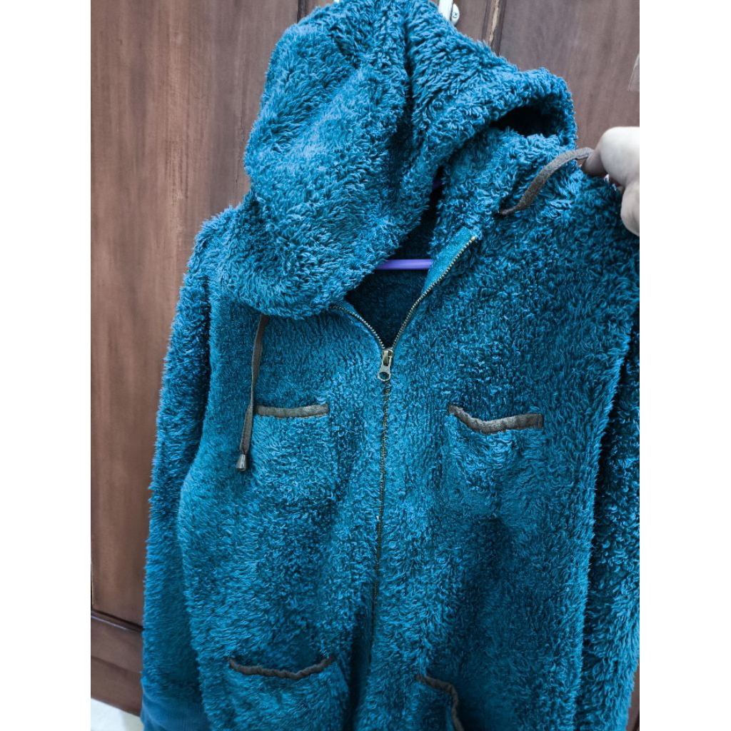 Jaket Bulu sweater zipper Bulu unisex