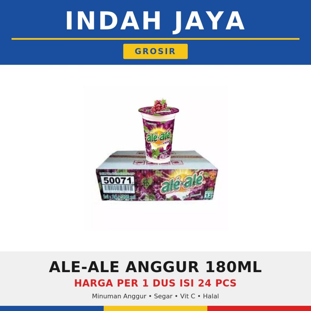 ALE-ALE MINUMAN CUP JUS ANGGUR 180ML