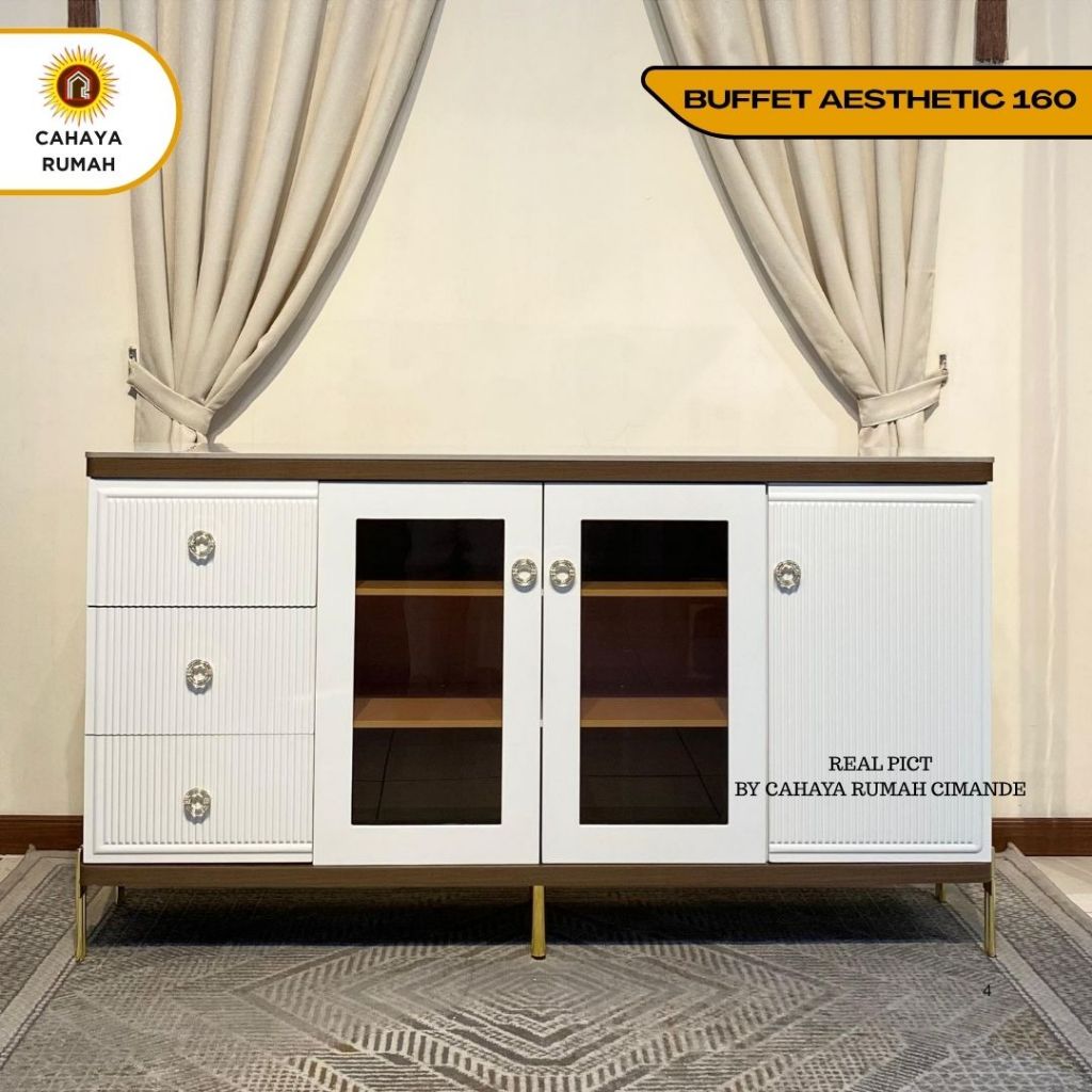 Cahaya Rumah Bojong Gede - Buffet Aesthetic 160 / Buffet TV / Meja TV / Meja Kecil / Meja Tamu