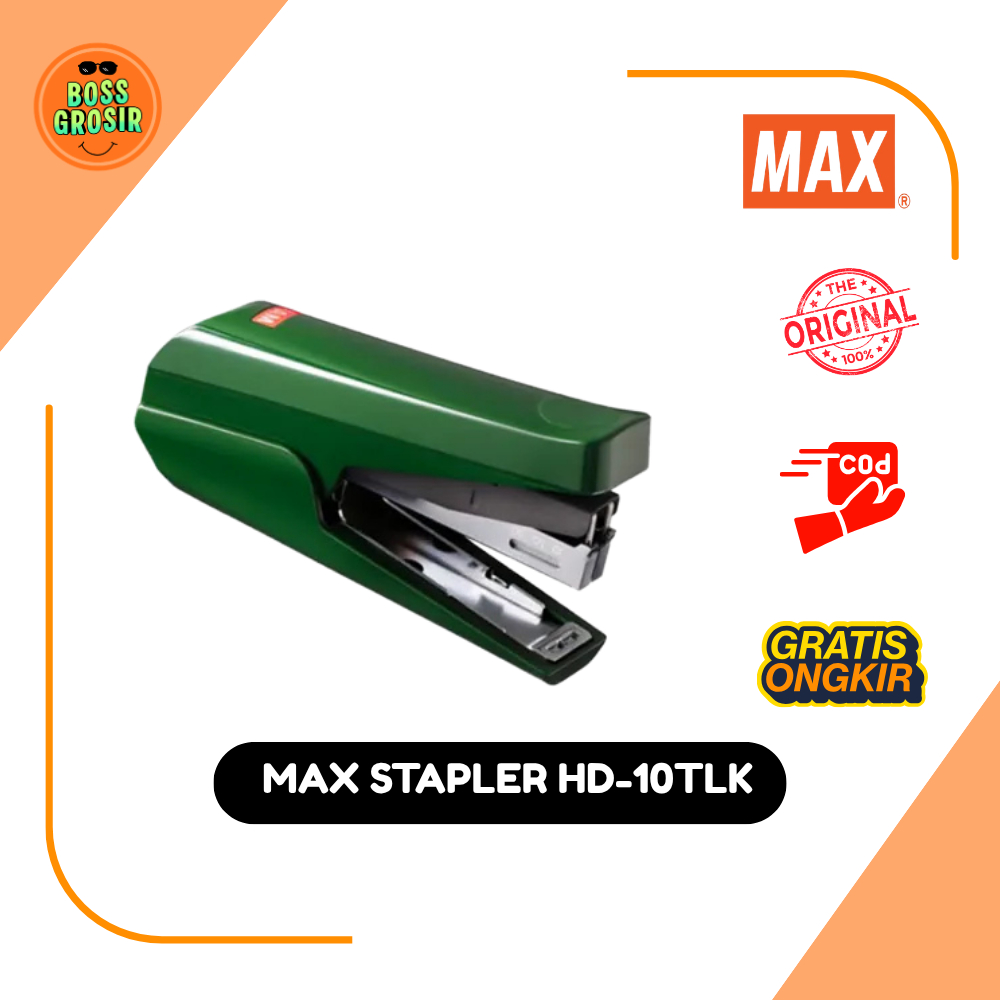 Boss Grosir - MAX Stapler HD-10TLK / Max Stapler HD-10TLK Kapasitas 100 Staples / MAX Stapler Besar