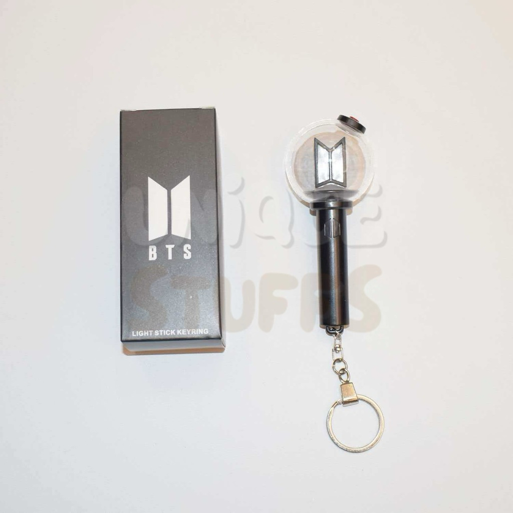 BTS Mini Lightstick Ver 4 Keyring Army Bomb Mini Lightstick BTS Mini ArmyBomb Keychain Gantungan BT 