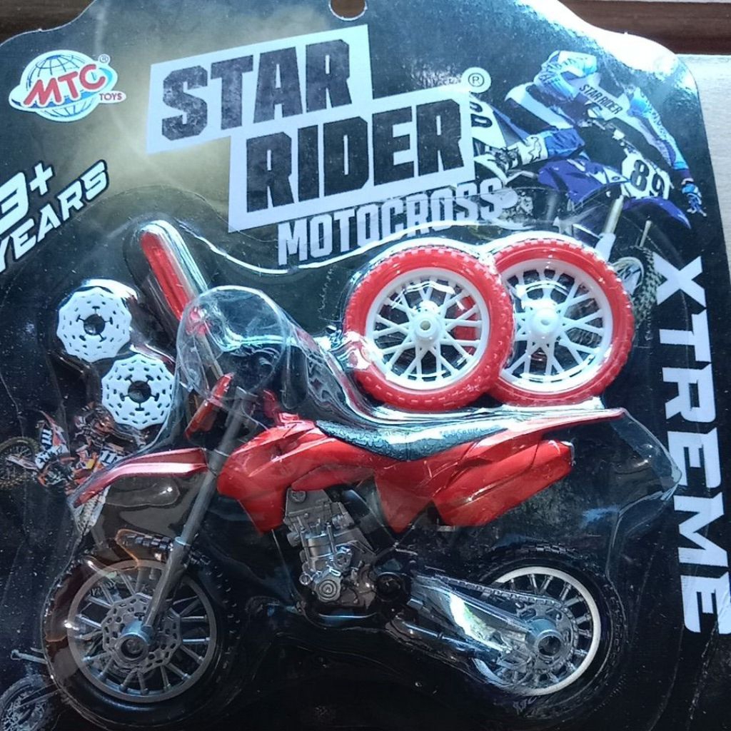 Mainan Koleksi Star Rider suspensi asli/MotorCross/Motor speed/ada suku cadangnya/Banyak pilihan