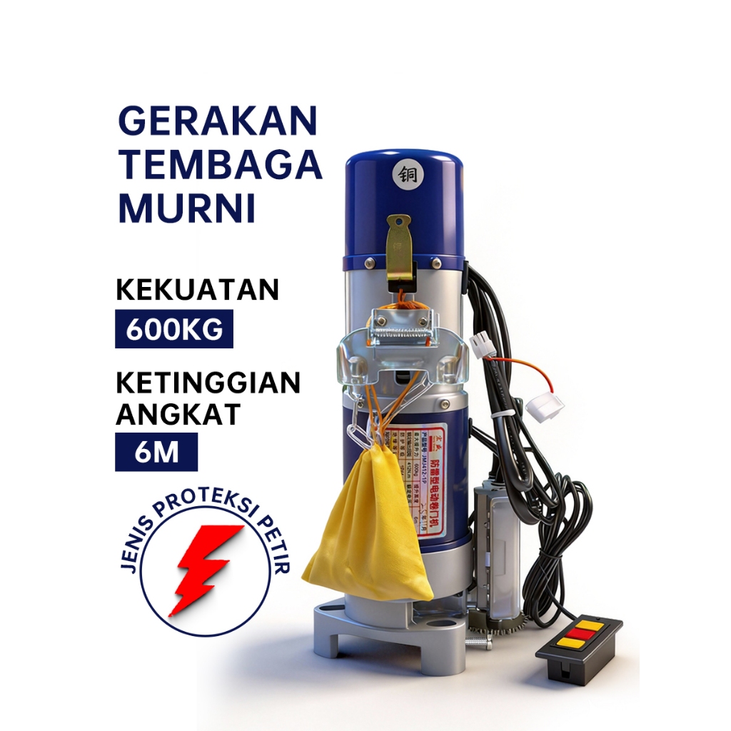 1 Set Motor Rolling door - Pintu Garasi Berputas Otomatis 600kg