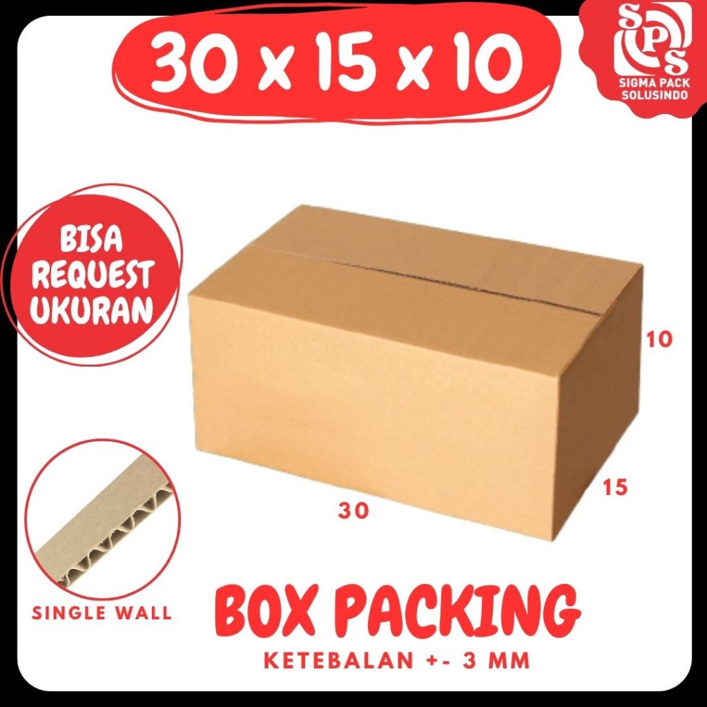Kardus 30x15x10 A1 /box 30x15x10 /dus 30x15x10 packing Botol souvenir Zigma Pack
