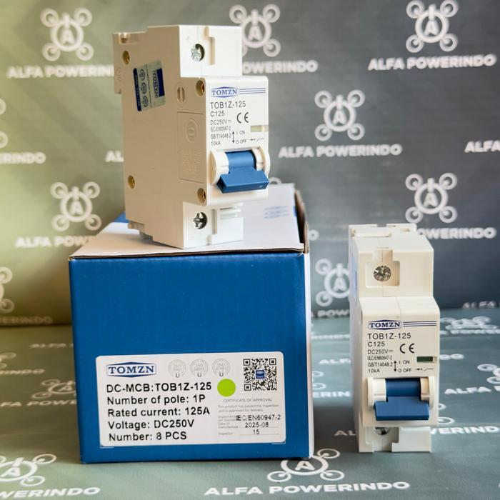 TOMZN 1P DC MCB 250V 100A - TOMZN42 TOMZN 1P DC MCB 250V 125A - TOMZN43 - 100a