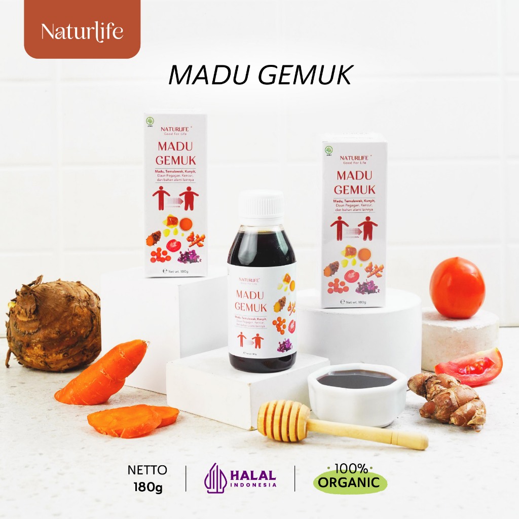 NO.1 MADU PENGGEMUK BADAN ANAK NATURLIFE / VITAMIN NAFSU MAKAN ANAK / VITAMIN ANAK PENAMBAH NAPSU MA
