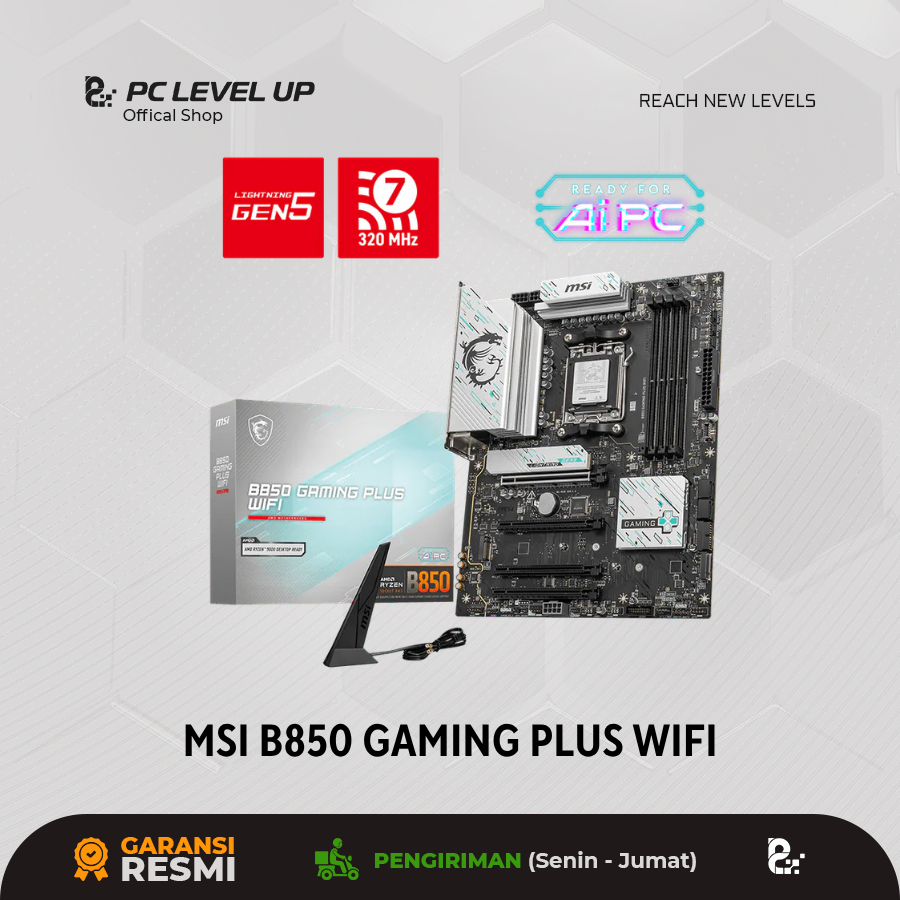 MSI B850 GAMING PLUS WIFI | Motherboard ATX AMD Socket AM5 DDR5 256GB Max Memory