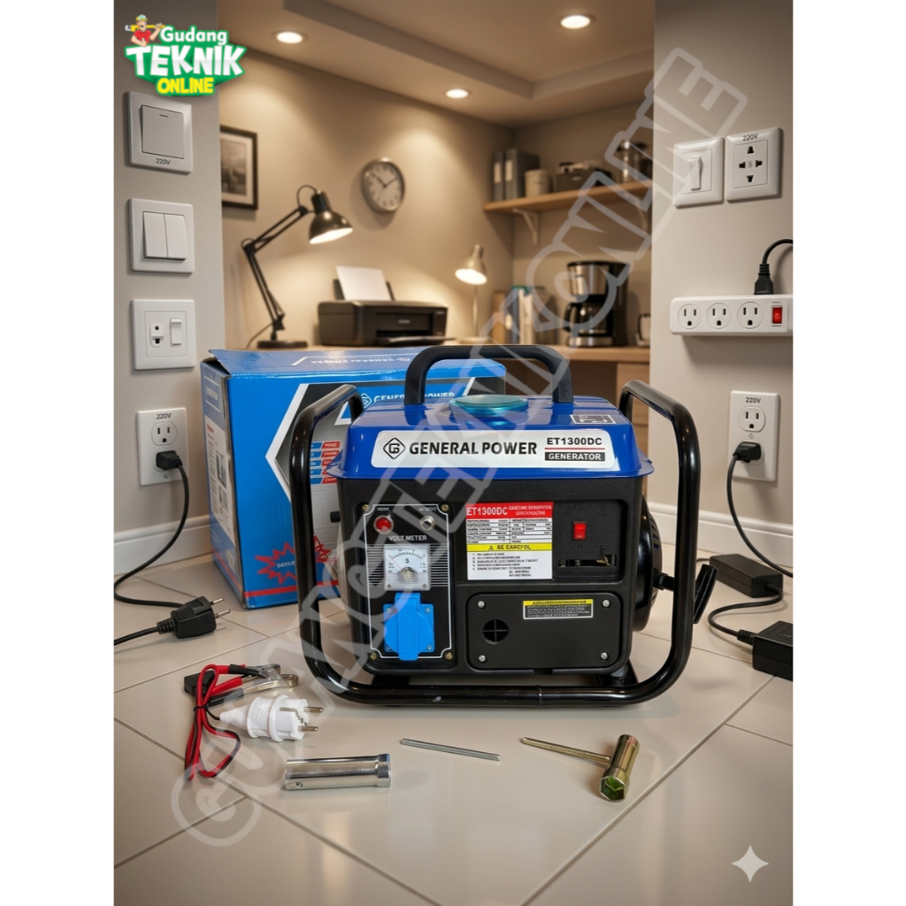 Genset 650Watt GENERAL ET1300DC 2TAK / Genset Listrik 650 Watt Power Generator Gasoline Genset Rumah