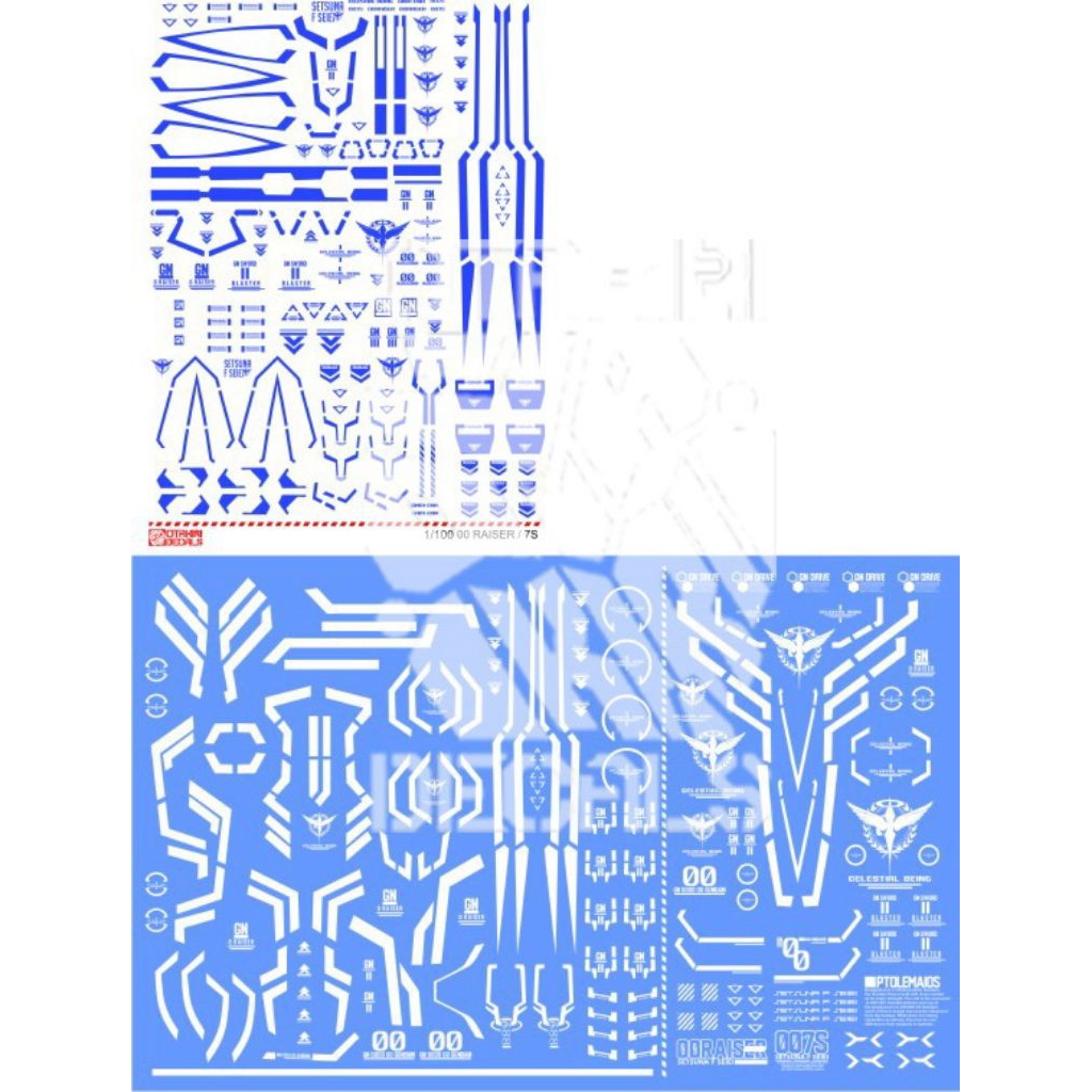 00 RAISER SEVEN SWORD DECAL