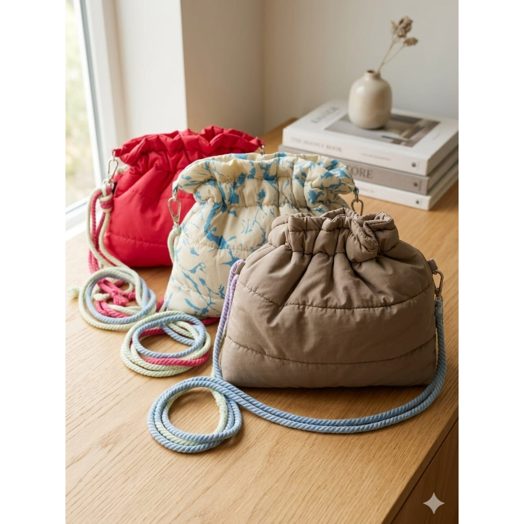 puffy bag // Tas selempang mini wanita terbaru