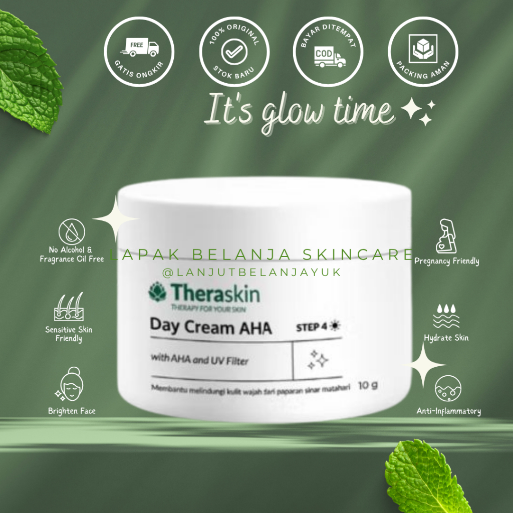 THERASKIN DAY CREAM AHA - SUNCARE WITH AHA - untuk FLEK NODA HITAM