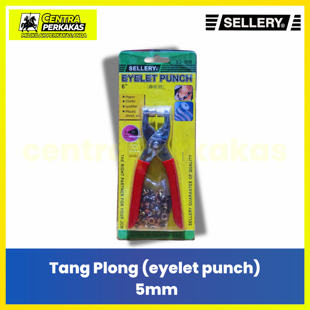 Sellery Tang Plong Mata Ayam 5mm - Eyelet Punch Tool Alat Pasang Lubang Sabuk Kulit