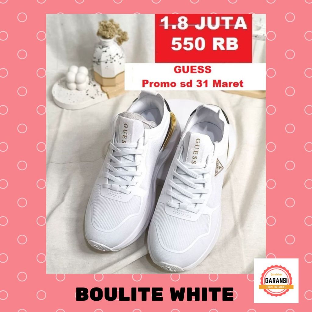 Sepatu sneakers wanita seri BOULITE Guess 100% original store