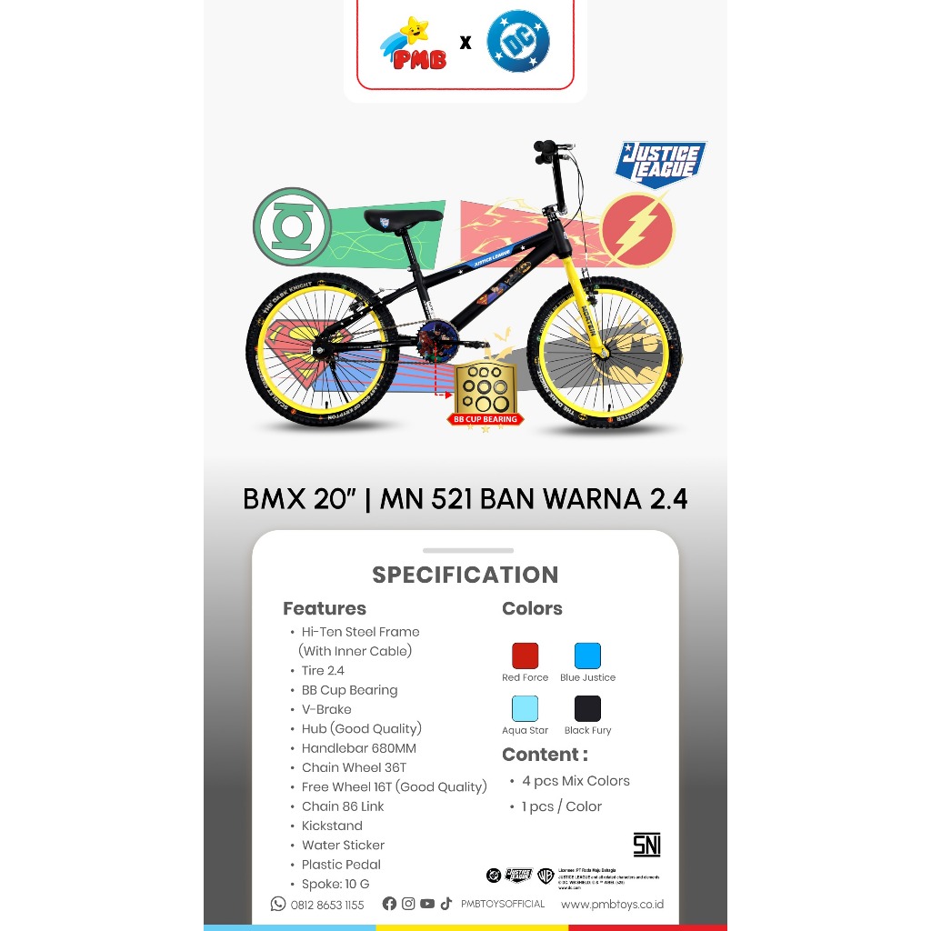 [MORT] Sepeda Murah UKURAN 20 BMX untuk Anak Umur 7-8 Tahun Berbagai Merk