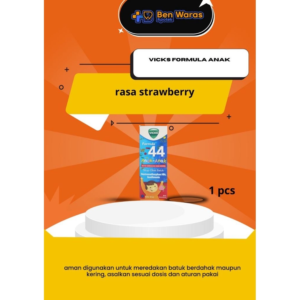 Vicks Formula 44 Anak Rasa Strawberry