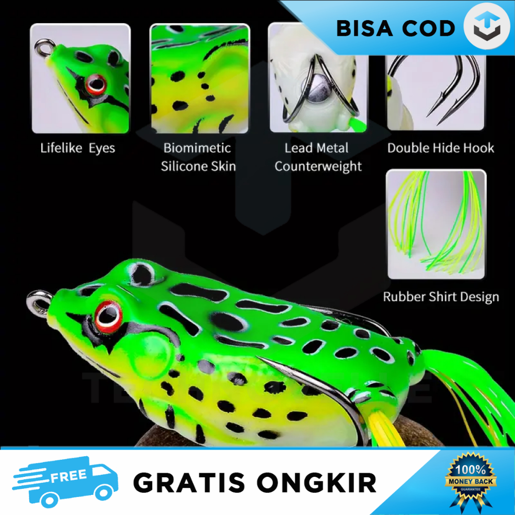 PERALATAN MEMANCING UMPAN PANCING IKAN MODEL KATAK KECIL REAL FISH BAIT DESAIN SILIKON SERBAGUNA SET