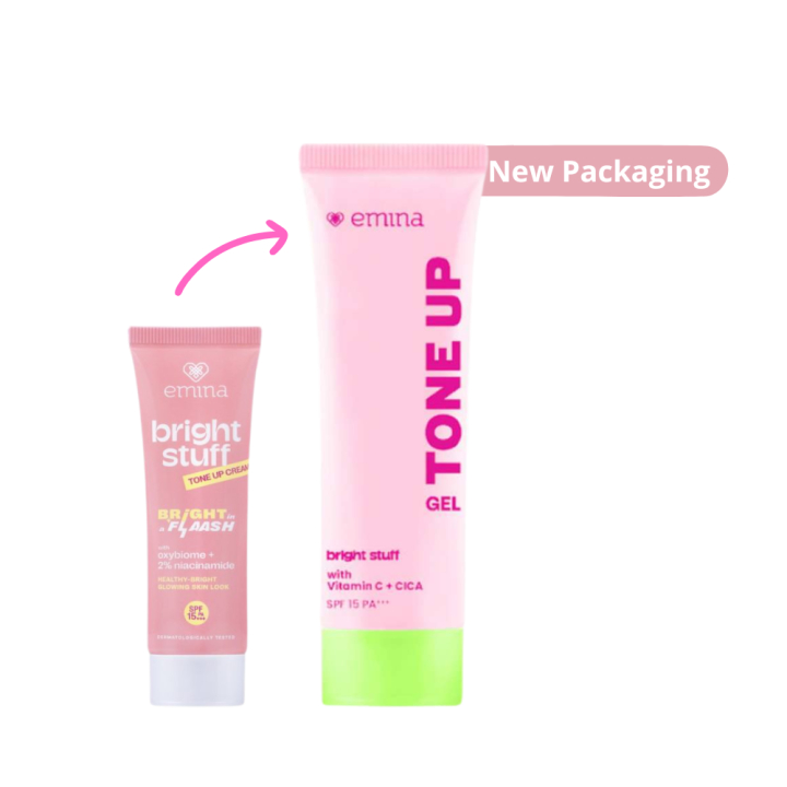 emina bright stuff tone up cream 20 ml / tone up cream / pelembab