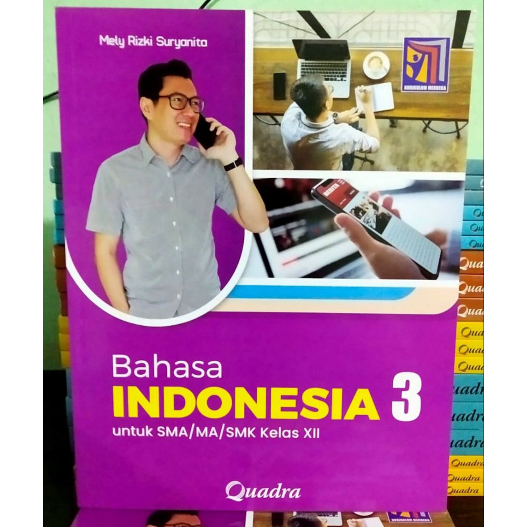 Buku Bahasa Indonesia Kelas 12 SMA Kurikulum Merdeka Quadra