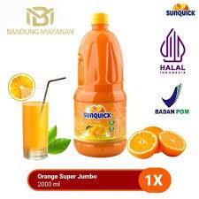 [METTA] pekanbaru/Sirup Buah Sunquick Orange 2 Liter - Rasa Jeruk Segar, Vitamin C, Cocok Keluarga