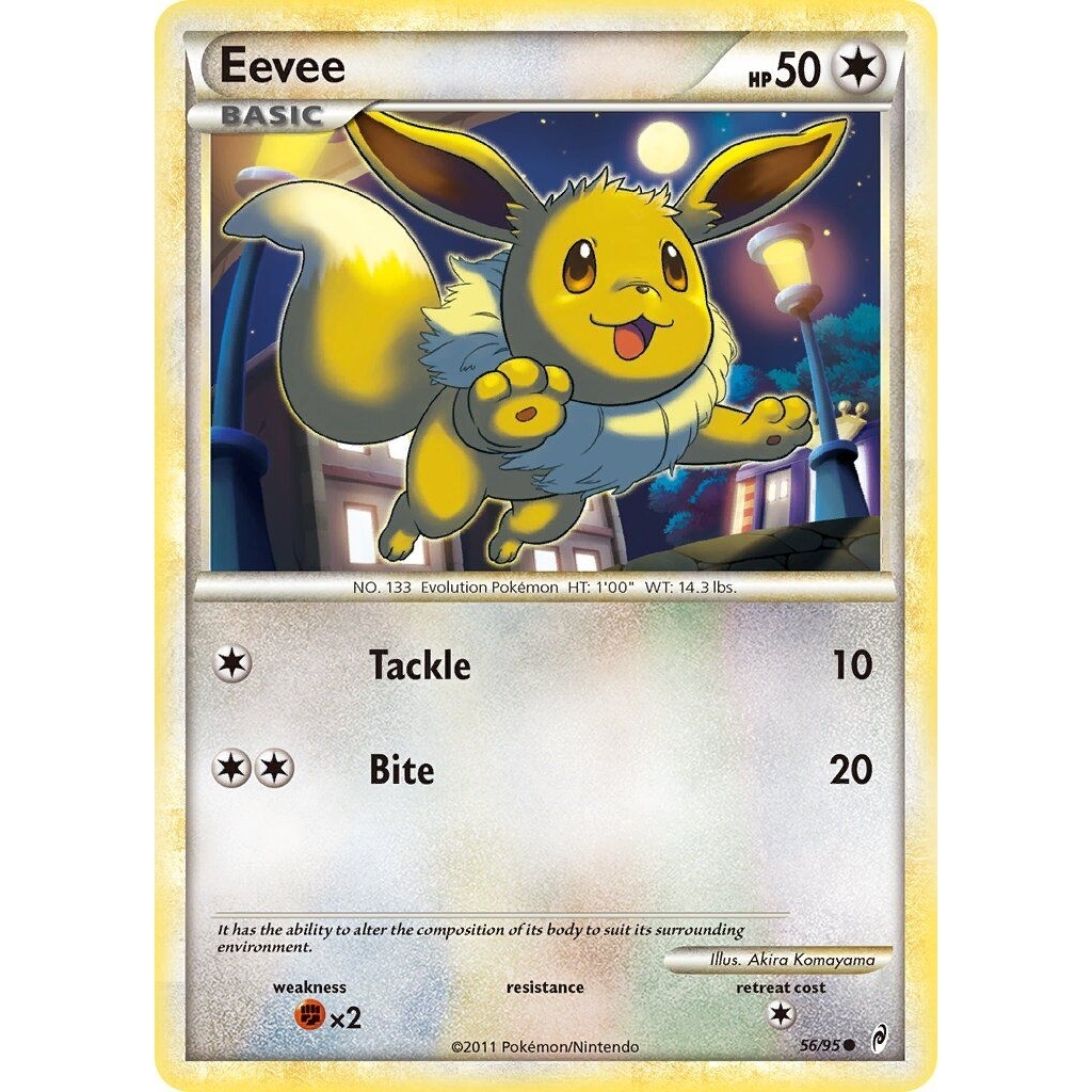 TCG Pokemon Eevee COL 2011 Eng