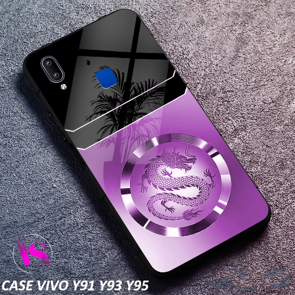 SoftCase Untuk VIVO Y91 Y93 Y95 Casing Glossy Case Glossy - Kesing Kaca Kilau - Casing Costum - Case