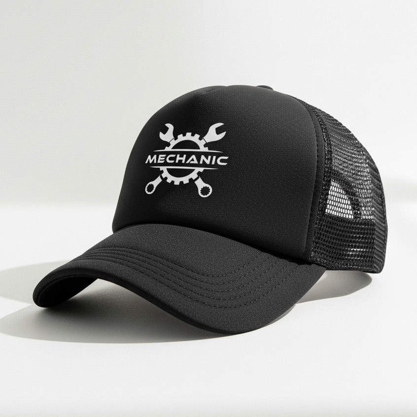 Topi Jaring Distro Terbaru Visor 7 cm Trucker Pria Bahan Nilon  SABLON DTF Lingkar Kepala 60cm