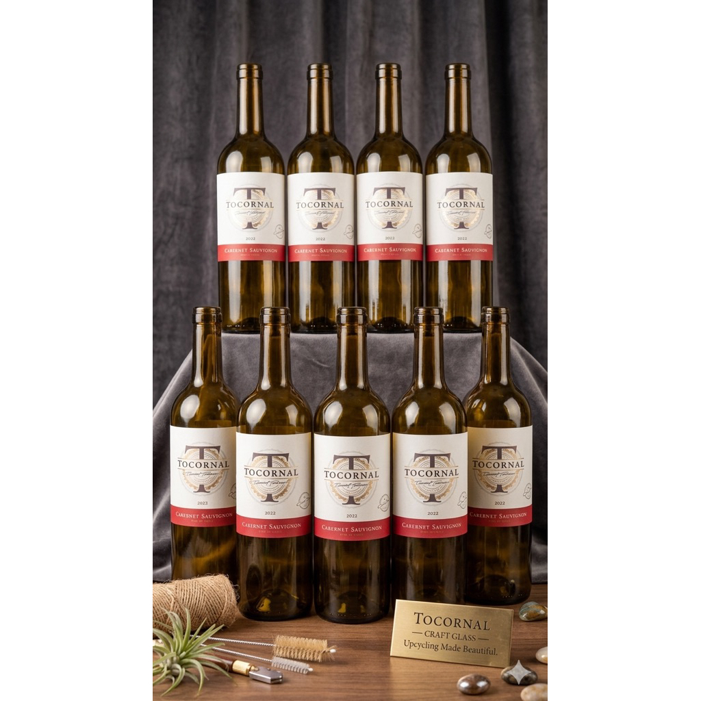 Botol Wine Kosong Tocornal  / botol hiasan / botol pajangan / botol dekorasi