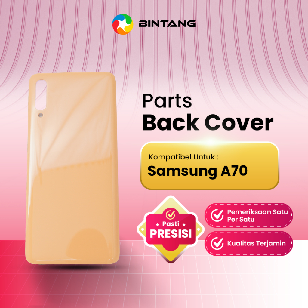 BINTANG Back Cover / Back Door Penutup Belakang Orange for SAMSUNG A70