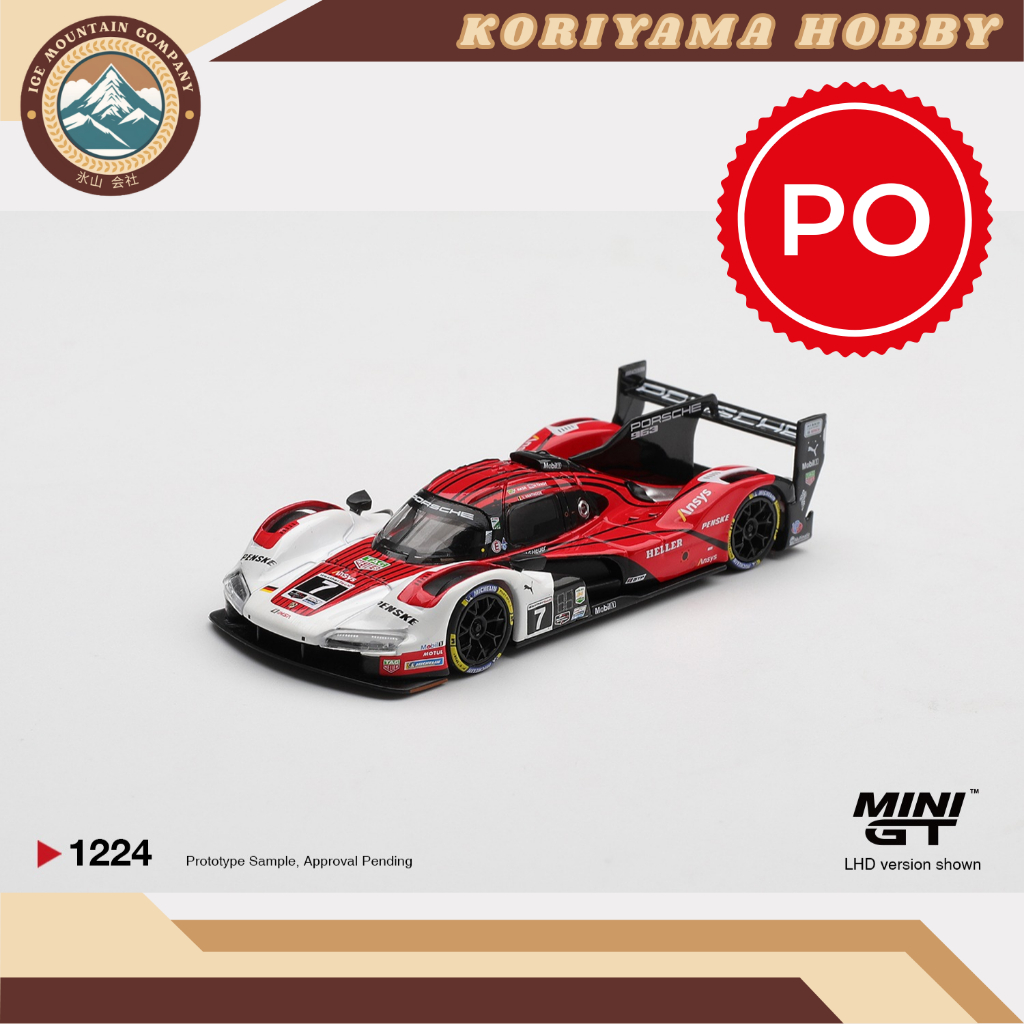 Mini GT 1224 Porsche 963 #7 Porsche Penske Motorsport  2025 IMSA Daytona 24 Hrs Winner Box/Blister p