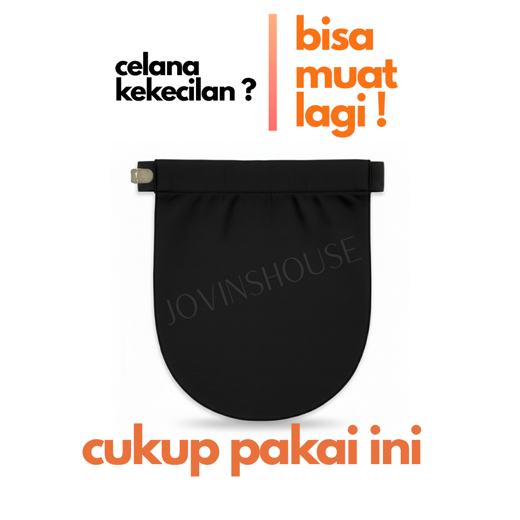 Belly Belt Extender Stretch | Penyambung Celana Hamil | Pelebar Pinggang Wanita - Tipe Kait | Kain W