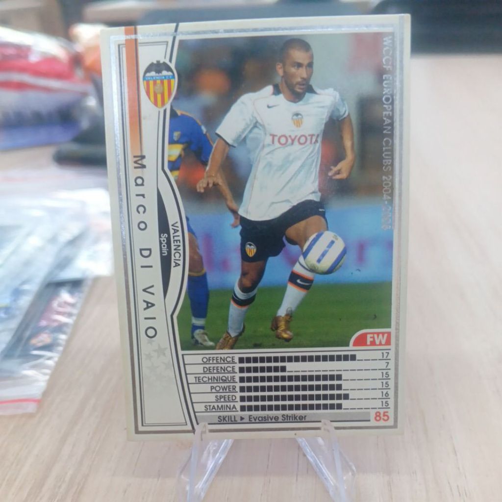 kartu bola panini wccf 2004/2005 Valencia
