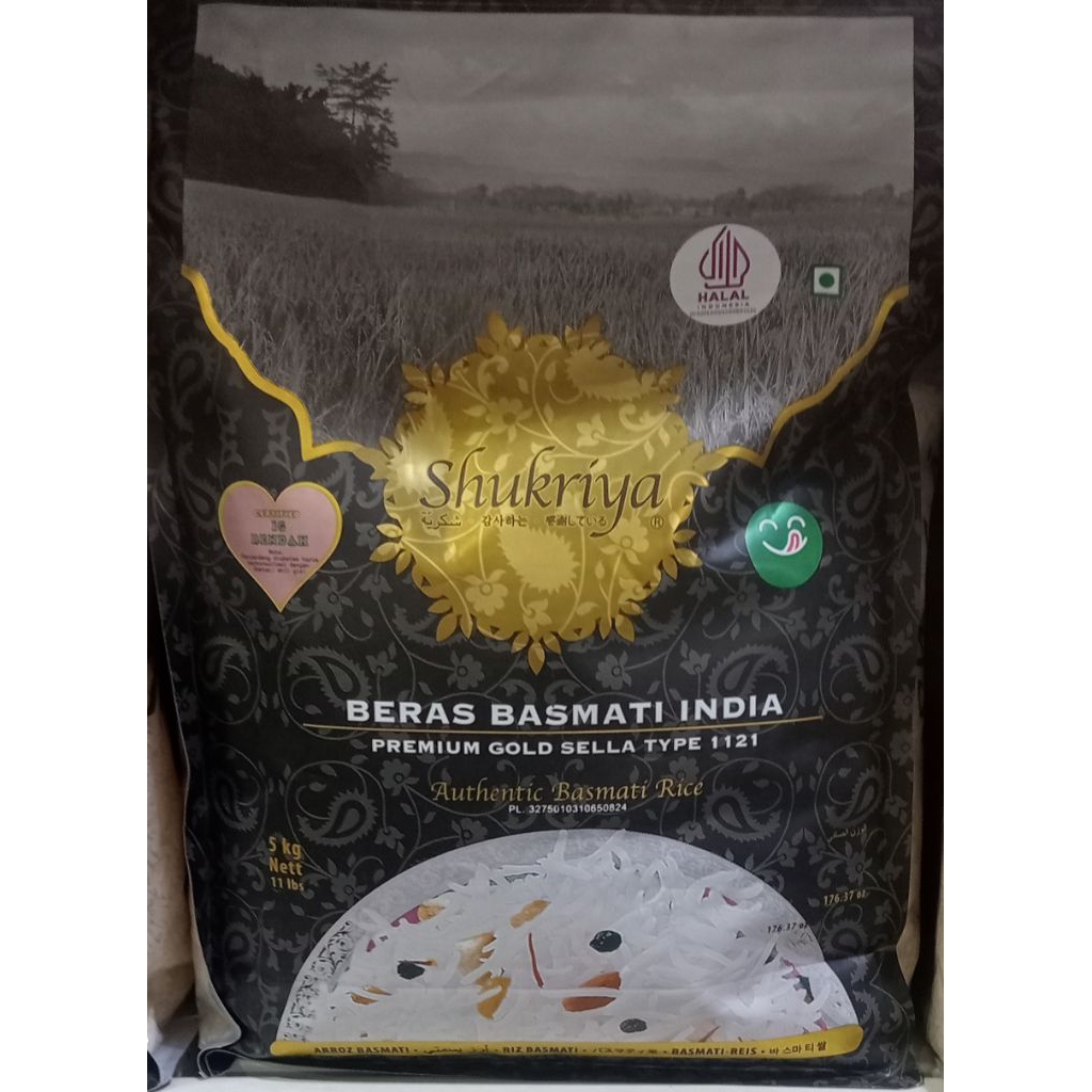 Beras Shukriya Basmati India 5 Kg