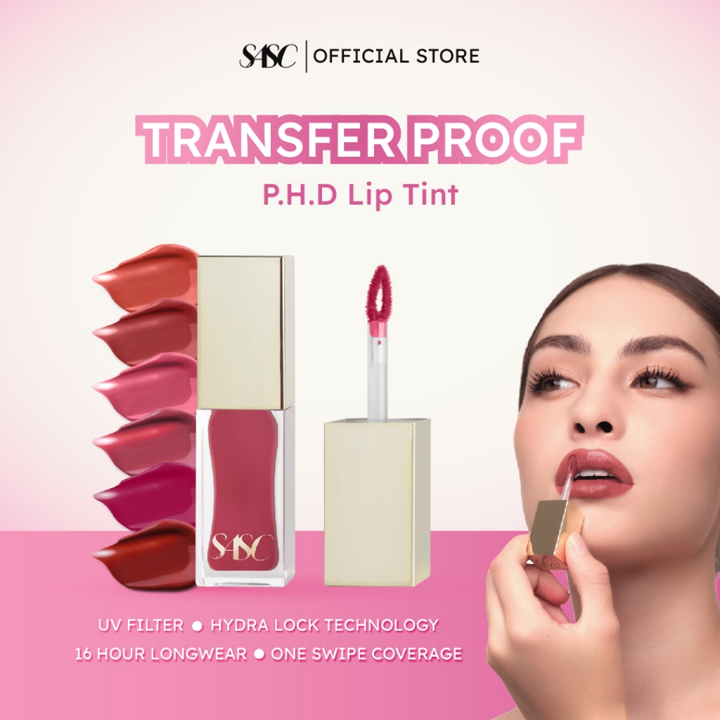 SASC Phyto Hydra Daily Lip Tint UV Filter Stain Long Lasting Tahan 16 Jam - Liptin Anak Sekolah