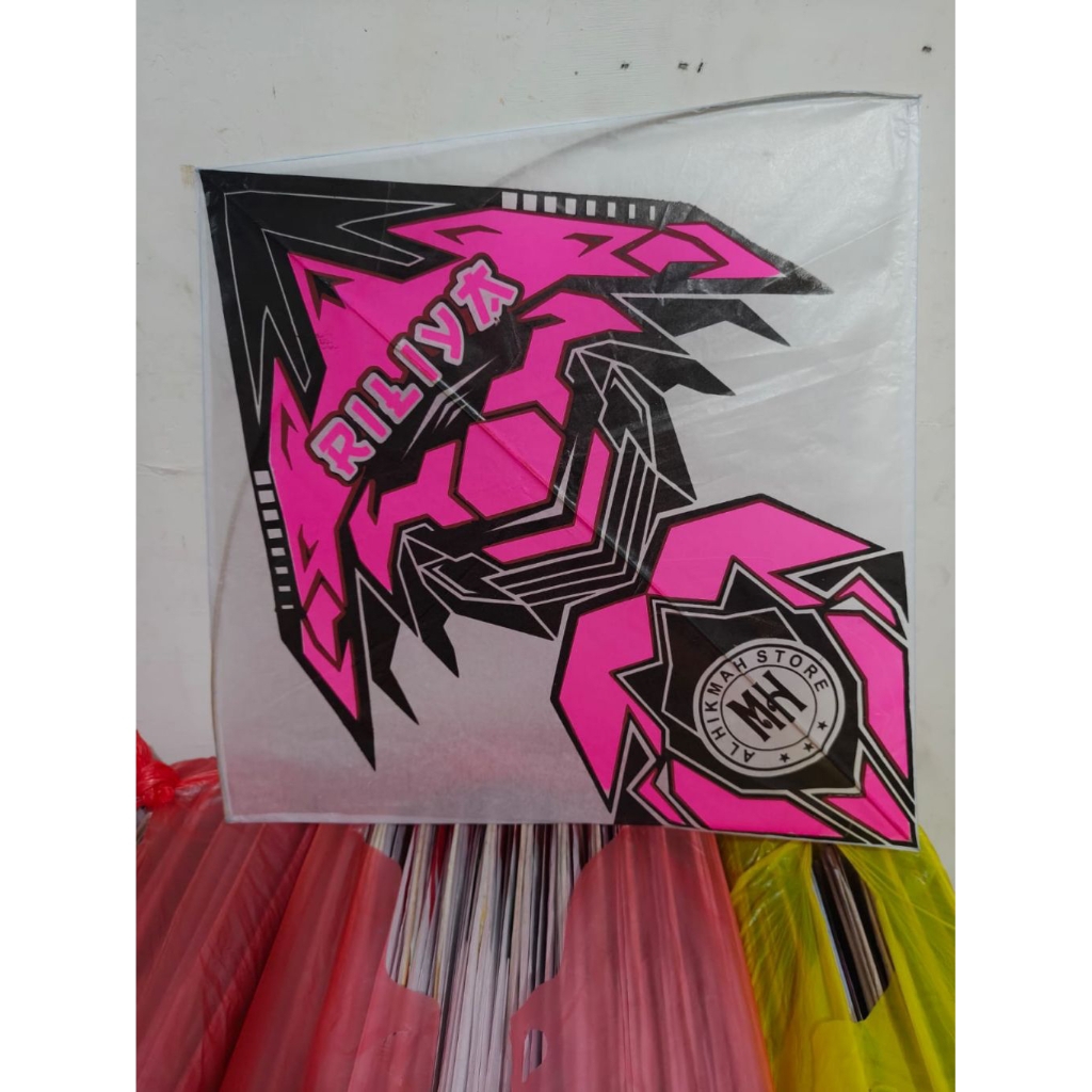 Layang-layang Sukhoi Superan 2 Warna Stabilo Bambu Petung 100pcs