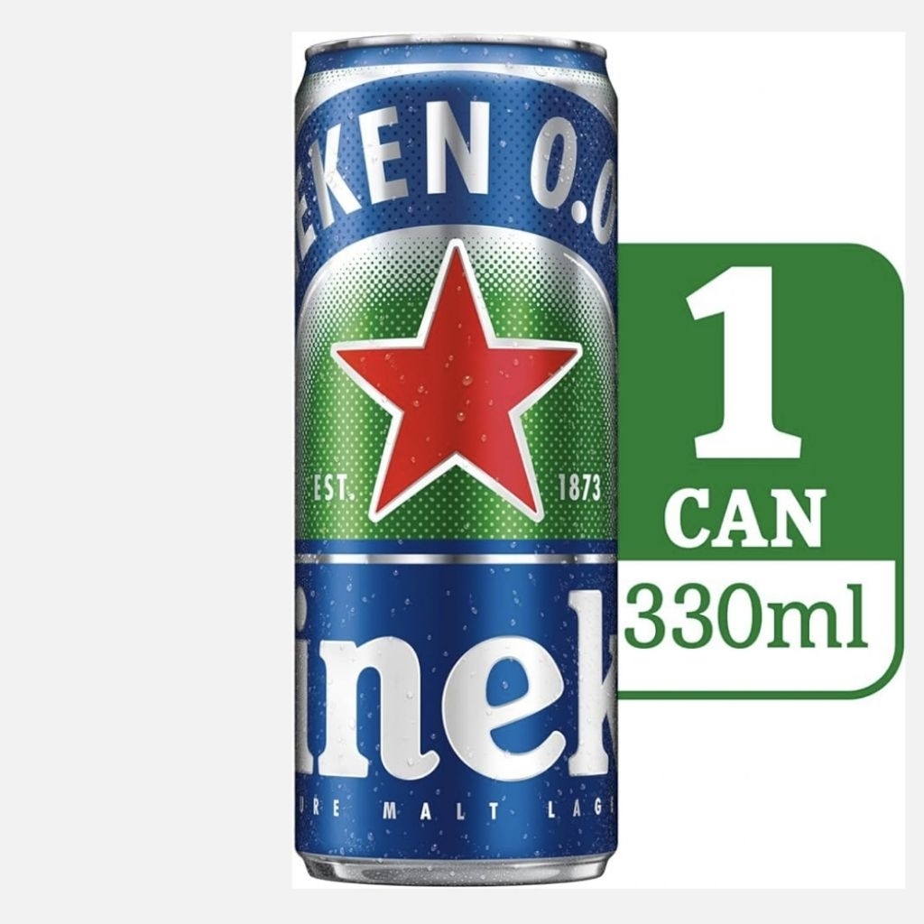 Heineken Zero Alcohol Beer 0% alkohol 0.0 tanpa alkohol