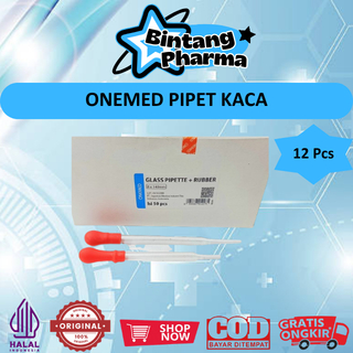 ONEMED PIPET TETES KACA (1 PACK ISI @10 PIPET) - PIPET KACA UNTUK LABORATORIUM
