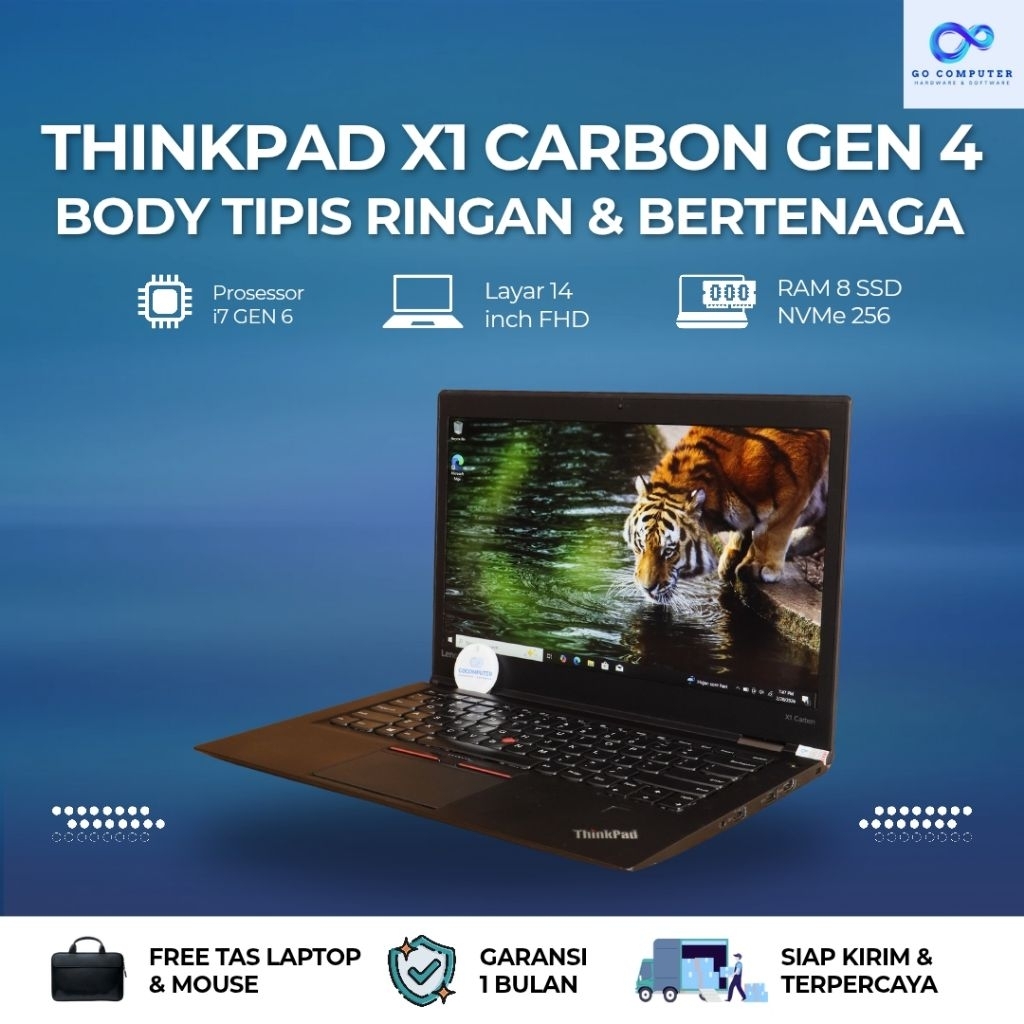 Lenovo Thinkpad X1 carbon GEN4 Intel core i7 GEN6 RAM 8GB SSD 256GB