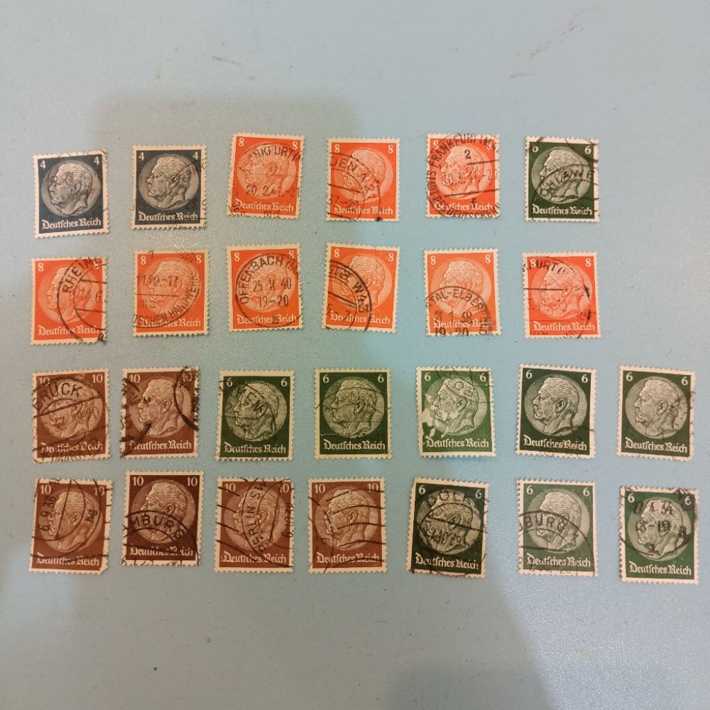 26 biji perangko prangko Belanda used kuno vintage