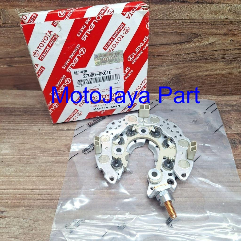 RECTIFER DIODA-DINAMO CAS ALTERNATOR ASSY TOYOTA INNOVA DIESEL FORTUNER ORIGINAL GARANSI 27080-0K010