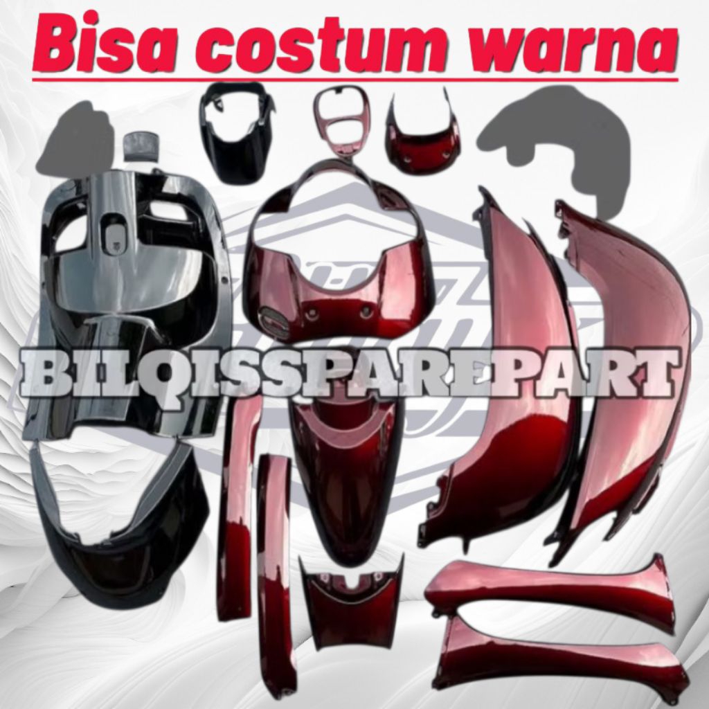 Cover Body Halus Scoopy Full Set Scoopy Fi Esp Tahun 2017 2018 2019 Warna Costume