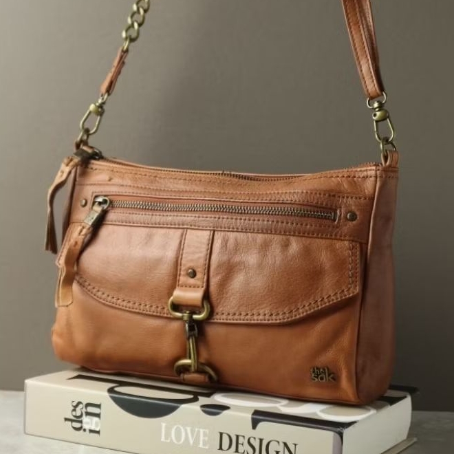 ALS-51 Preloved THE SAK Leather Shoulder Bag Original | Tas Kulit Asli Wanita Vintage Brown