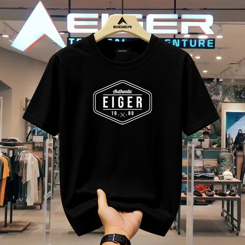 Kaos EIGER Original – Outdoor T-shirt 100% Katun, Ideal untuk Petualangan Anda