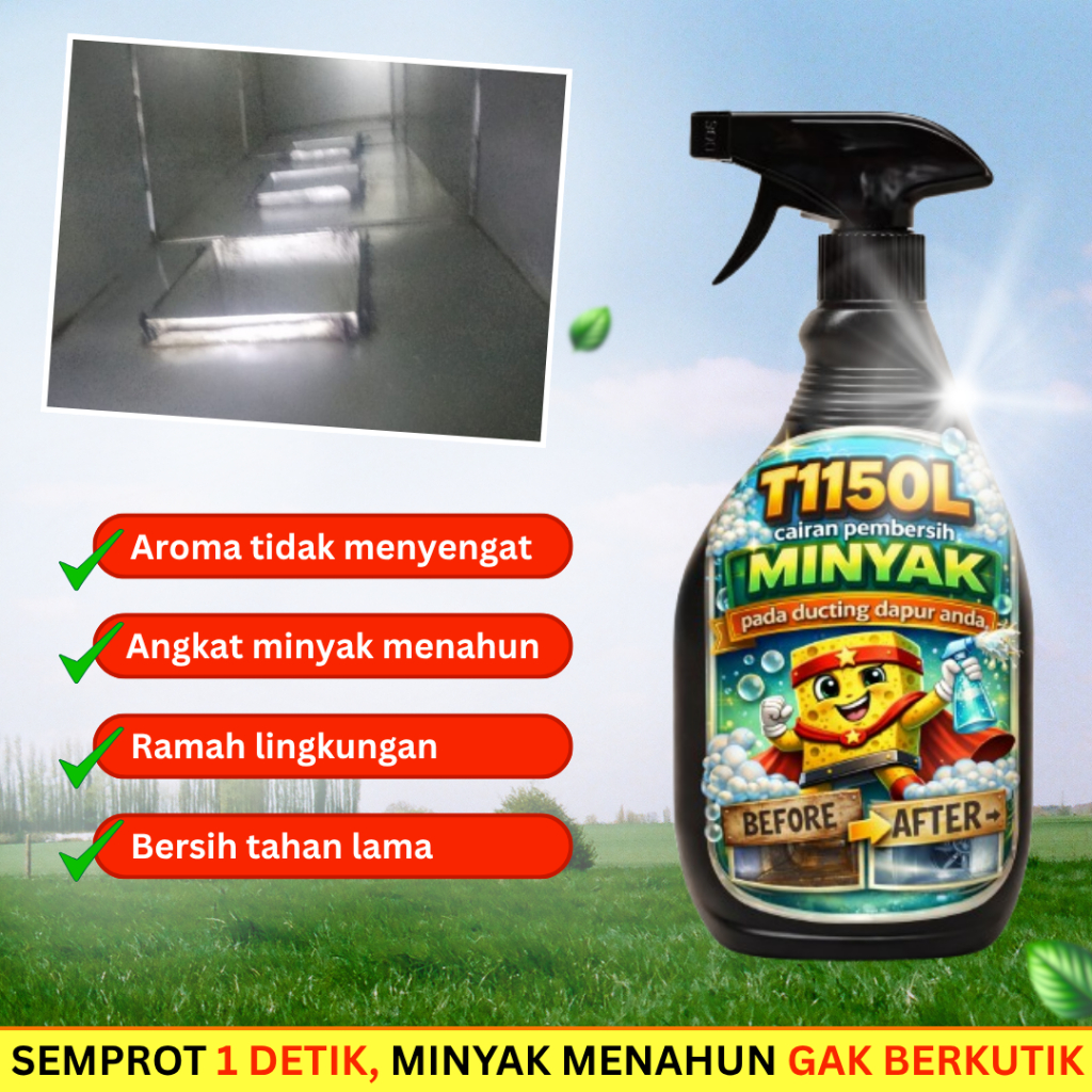 T1150L | Pembersih Lemak Menahun Ducting, Hood, Exhaust