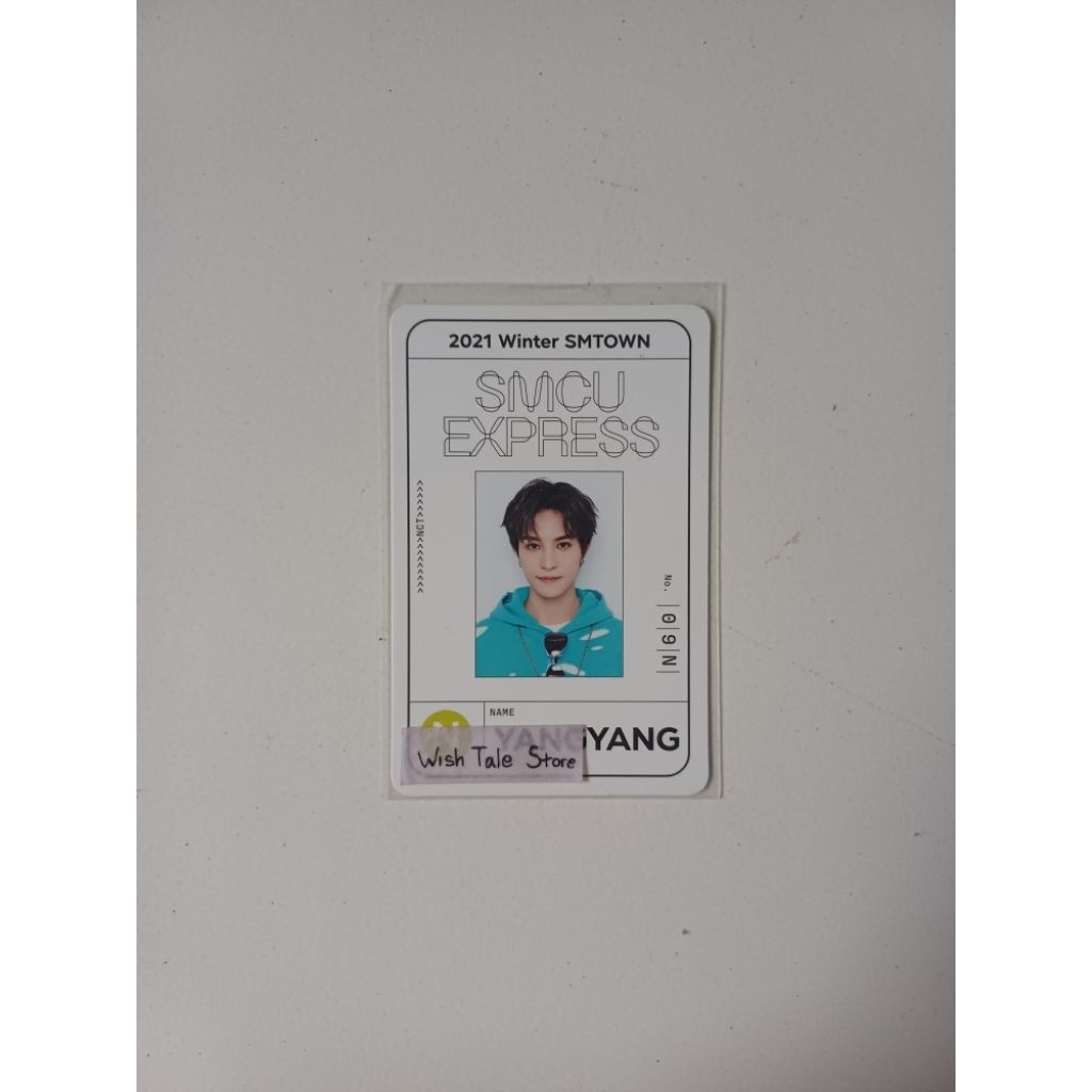 Yangyang Official NCT Pass Card Photocard [2021 Winter SMTOWN - SMCU Express]