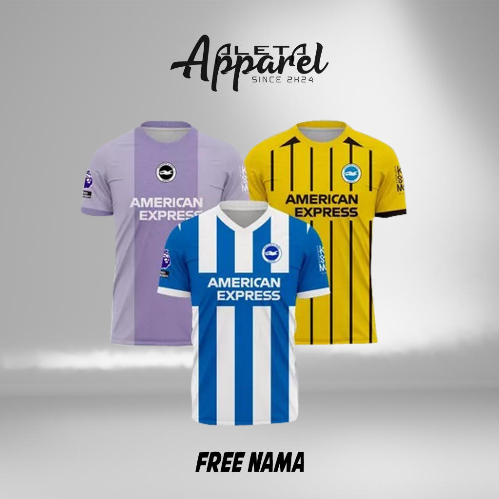 Jersey Brighton Home Away Third 2025 2026 Full Printing