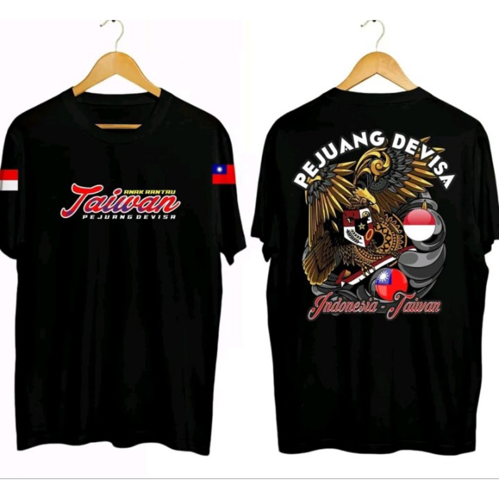 baju kaos t-shirt pejuang devisa taiwan kaos unisex katun distro lengan pendek pria wanita