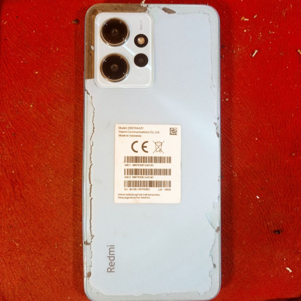 Xiaomi note 12 4G Ram 4GB internal 128GB Bahan Sparepart