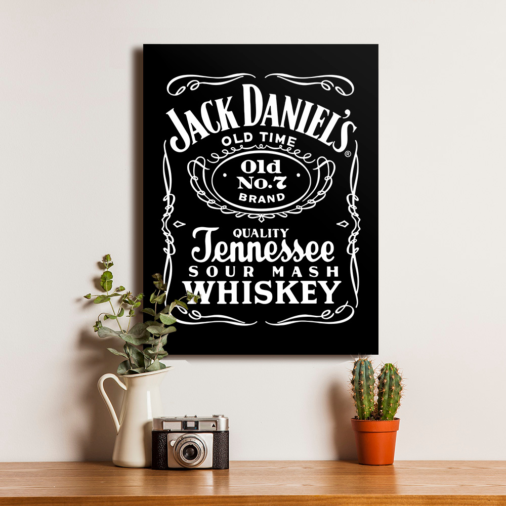 Poster Jack Daniels Whiskey Tennessee Sour Mash Dekorasi Hiasan Bar