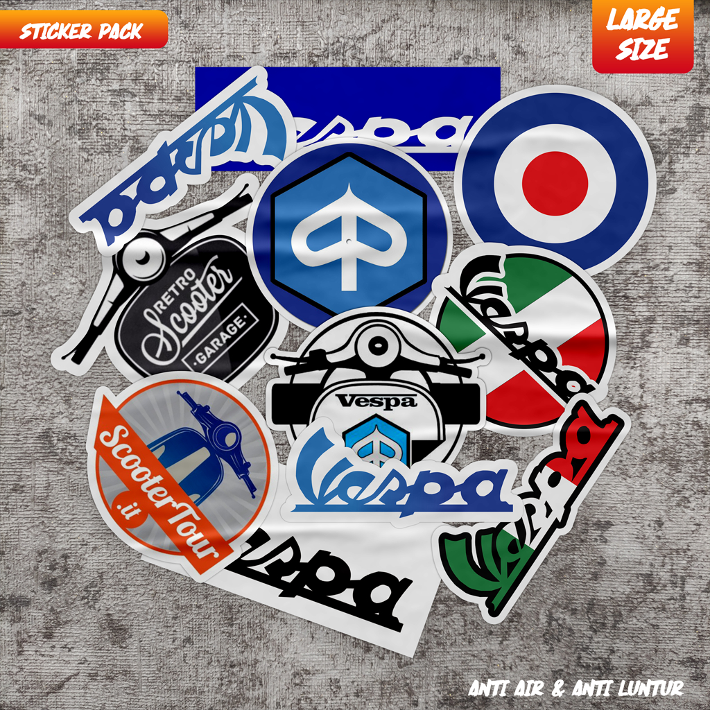 Stiker Logo Vespa STIKER PACK