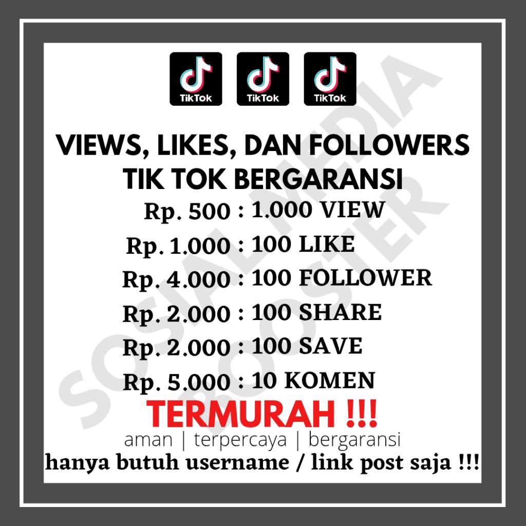 VIEW LIKE FOLLOWER TIKTOK